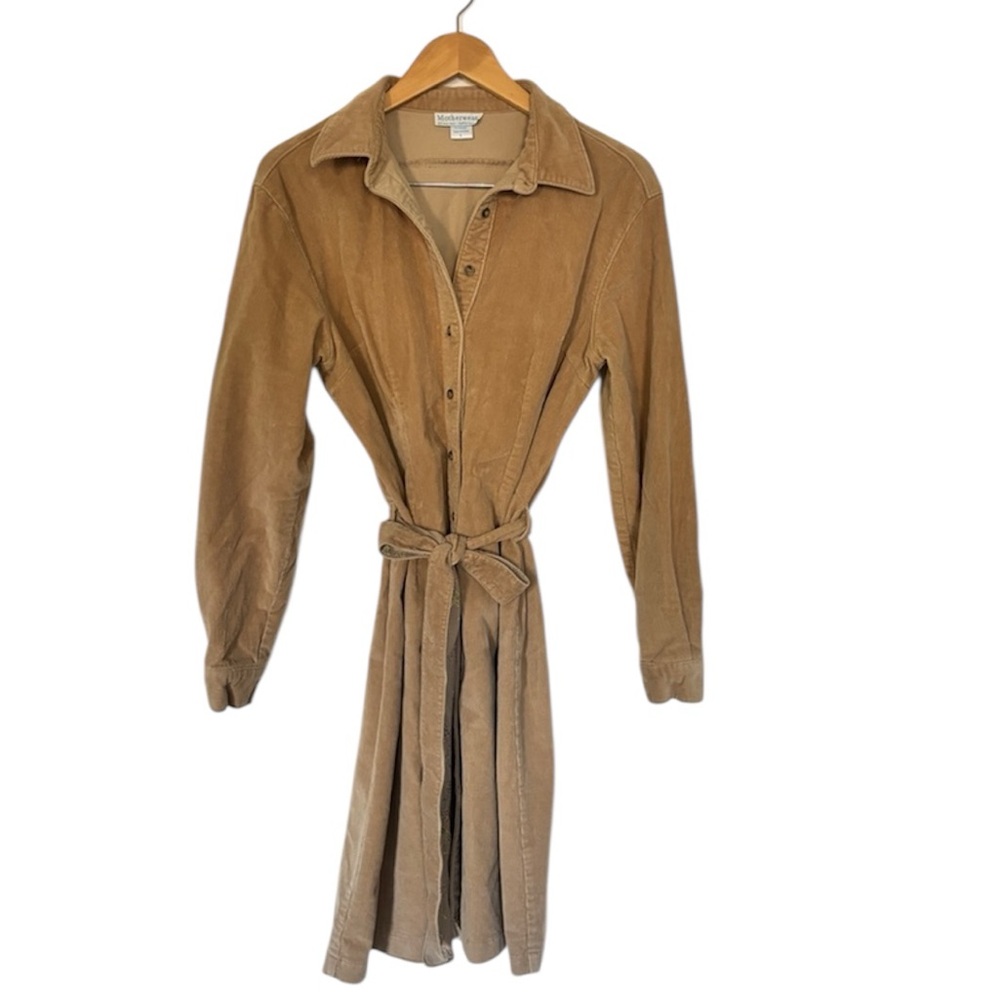 Motherwear cord belted shirt dress, Vintage